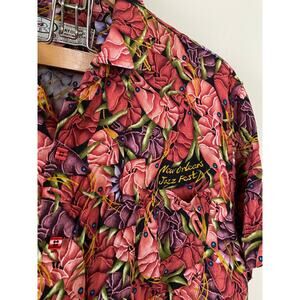 Vintage Bayou Wear - Men's XL New Orleans Jazz Fest Crawfish Button Shirt